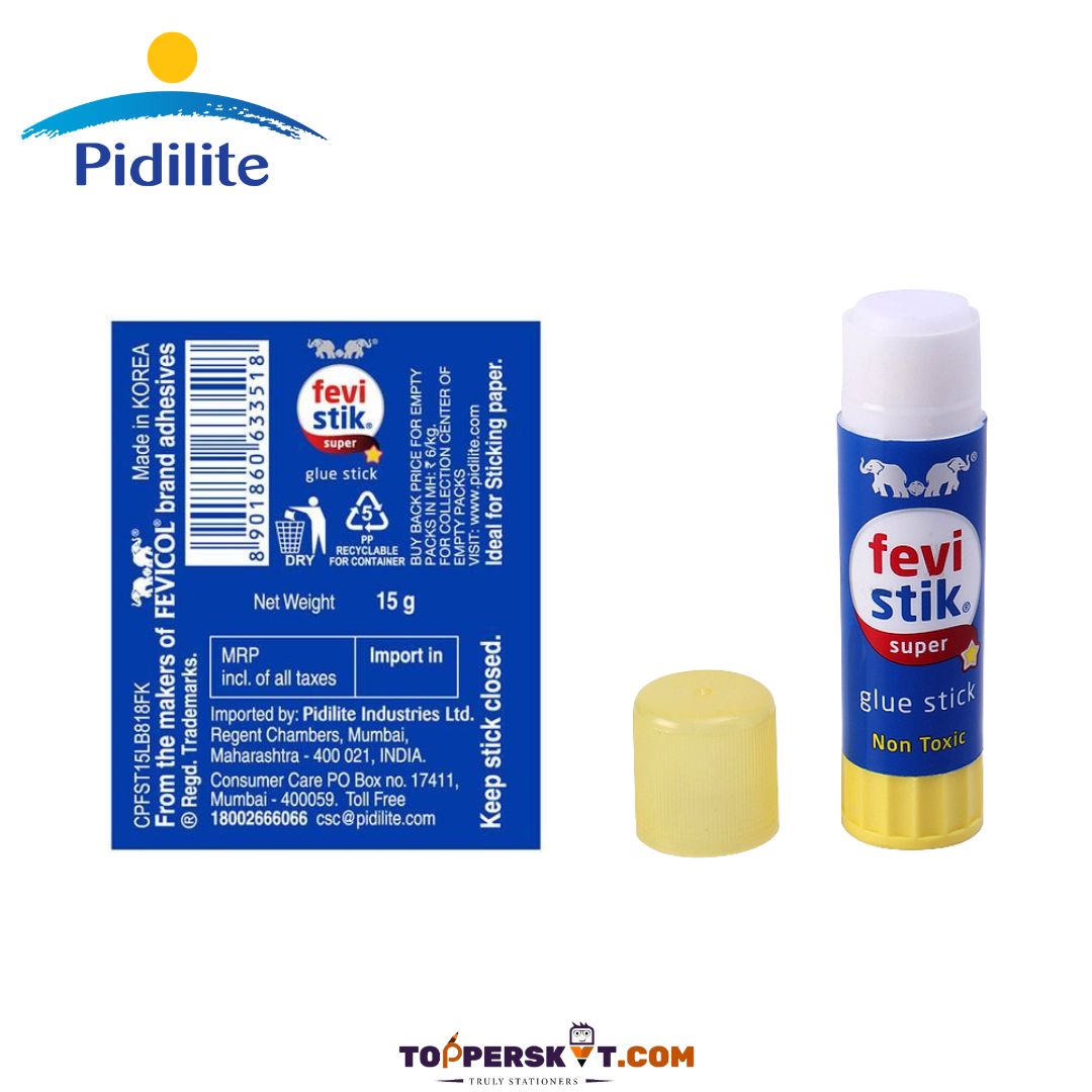 Pedilite Fevistik - 15 Gm: Effortless Gluing with Fast-Drying Formula and Extra-Strong Adhesive ( Pack Of 1 ) - Topperskit LLP