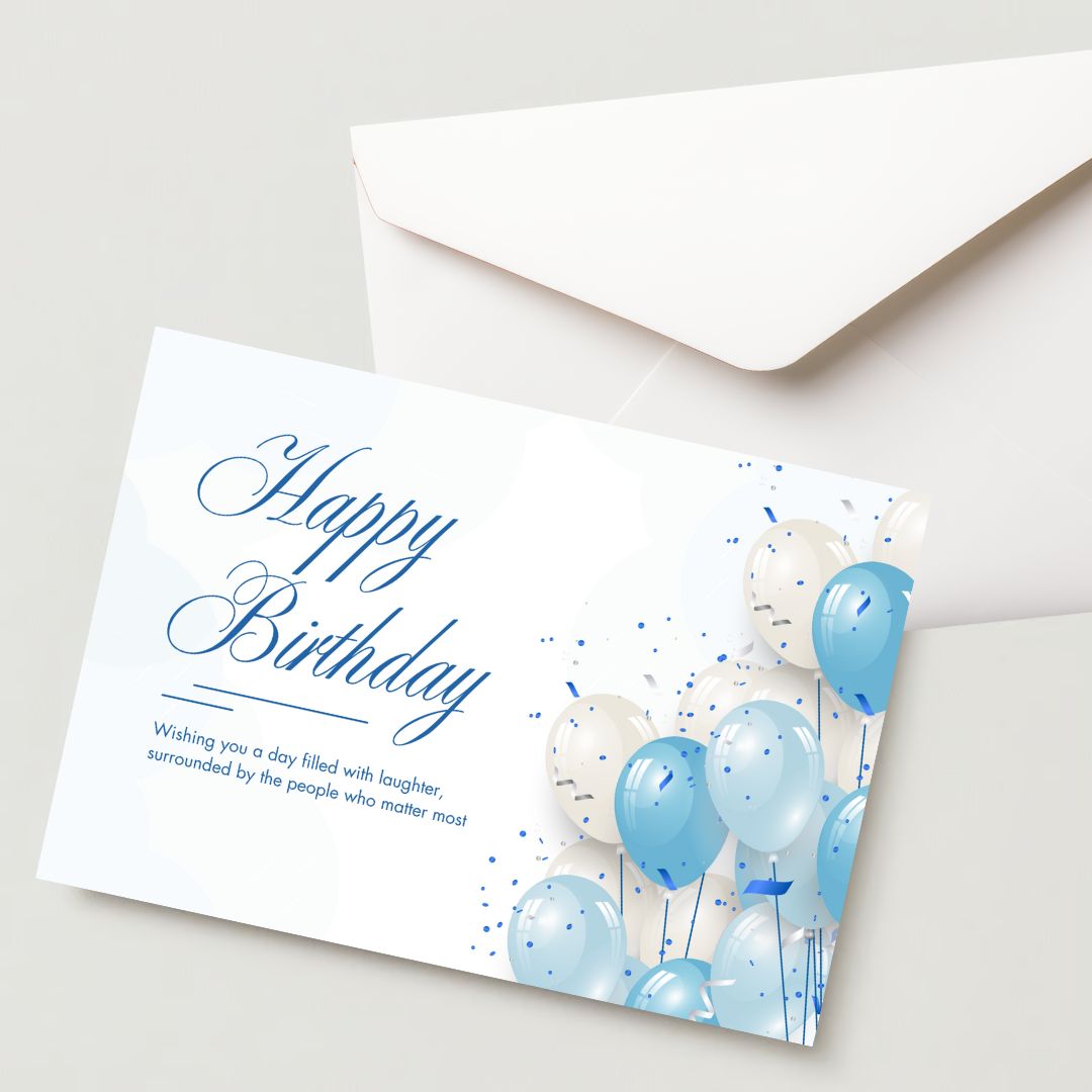 Premium Birthday Card with Envelope 300 GSM Cold-Pressed Paper (Pack of 1)