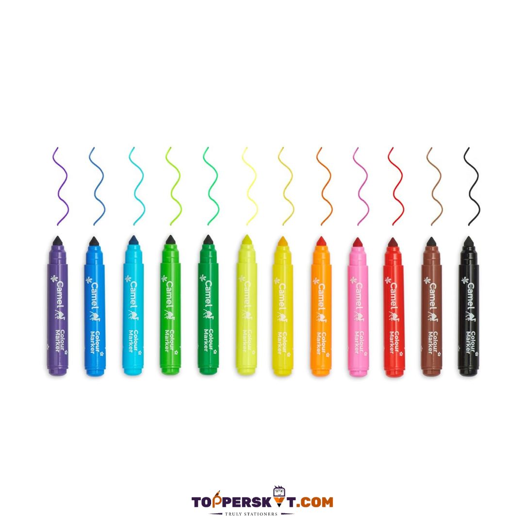 Camel Washable Colour Markers (Pack of 12)