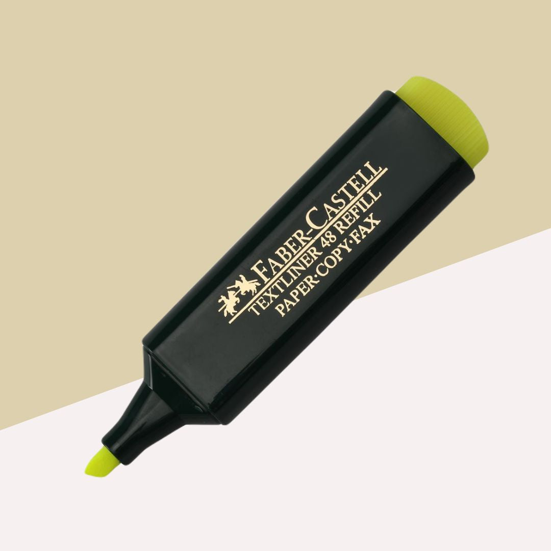Faber-Castell Textliner Pen Florescent Yellow Pack Of