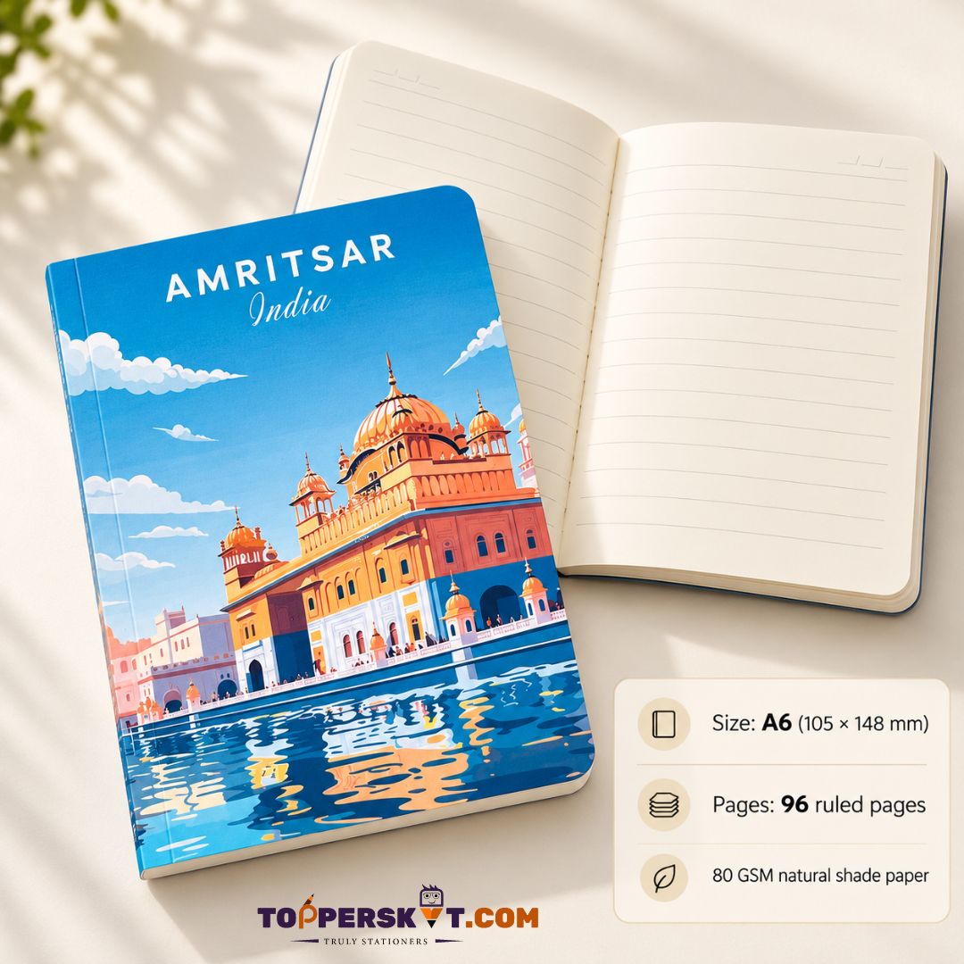 Memorys Travel Series A6 Notebook Open Pages
