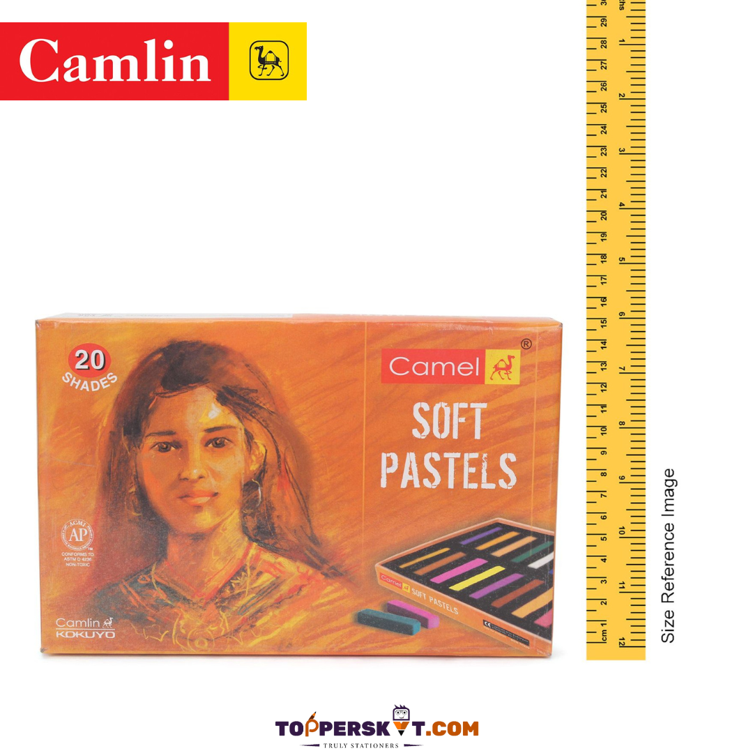 Camel Soft Pastels - Multicolour : Precision, Versatility, and Brilliant Effects for Artistic Mastery!( Pack of 20 ) - Topperskit LLP