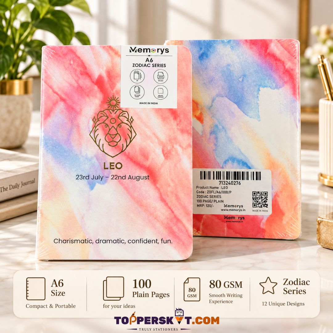 Memorys Zodiac Series A6 Notebook Assorted Pages