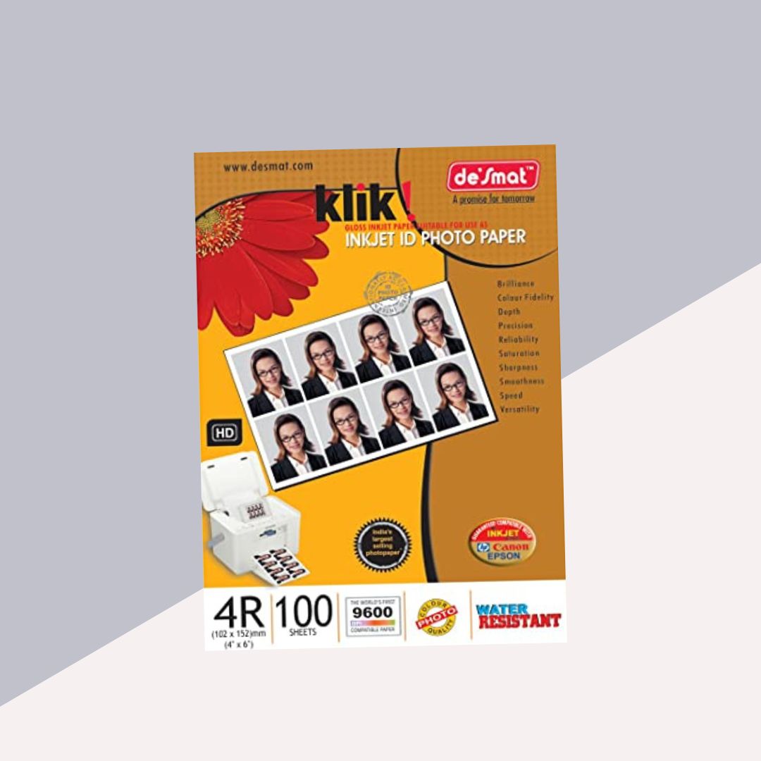 Premium A6 High Gloss Photo Paper: Vivid Prints, Professional Results ( Pack of 100 ) - Topperskit LLP