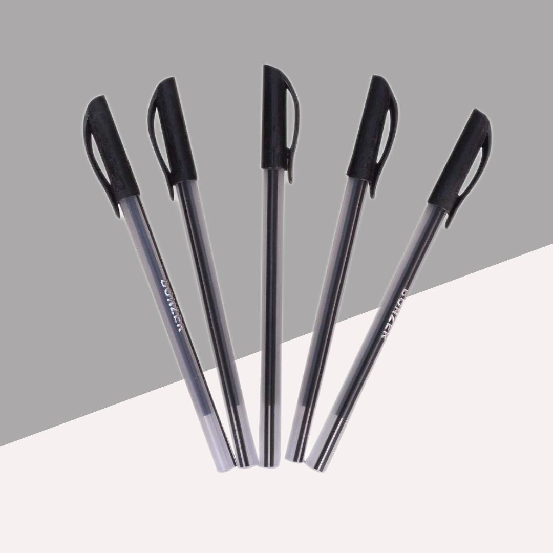 Use & Throw Ball Pen – Black: Convenience in Every Stroke ( Pack of 5 ) - Topperskit LLP