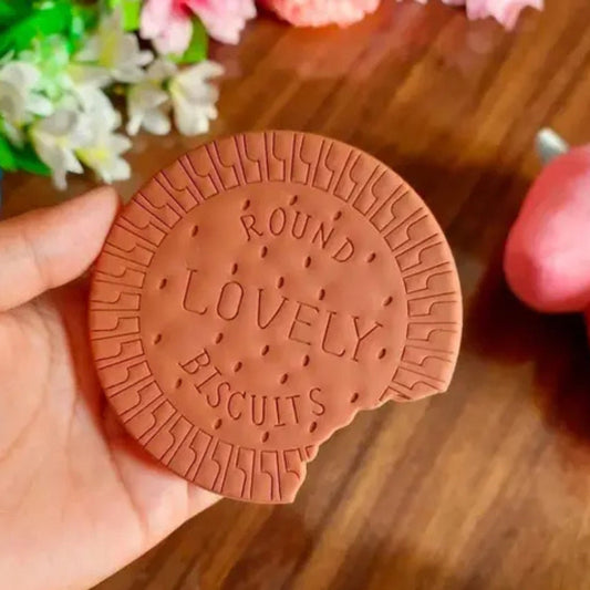 chocolate Biscuit Shaped Dairy with Fragrance, Unruled Notebook -180 Pages (Pack of 1)