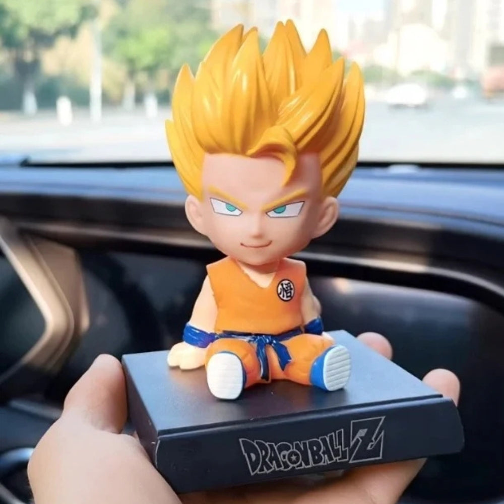 Cartoon Dragon Ball Z Goku Bobble Head – Fun Car Dashboard & Desk Décor (Pack of 1)