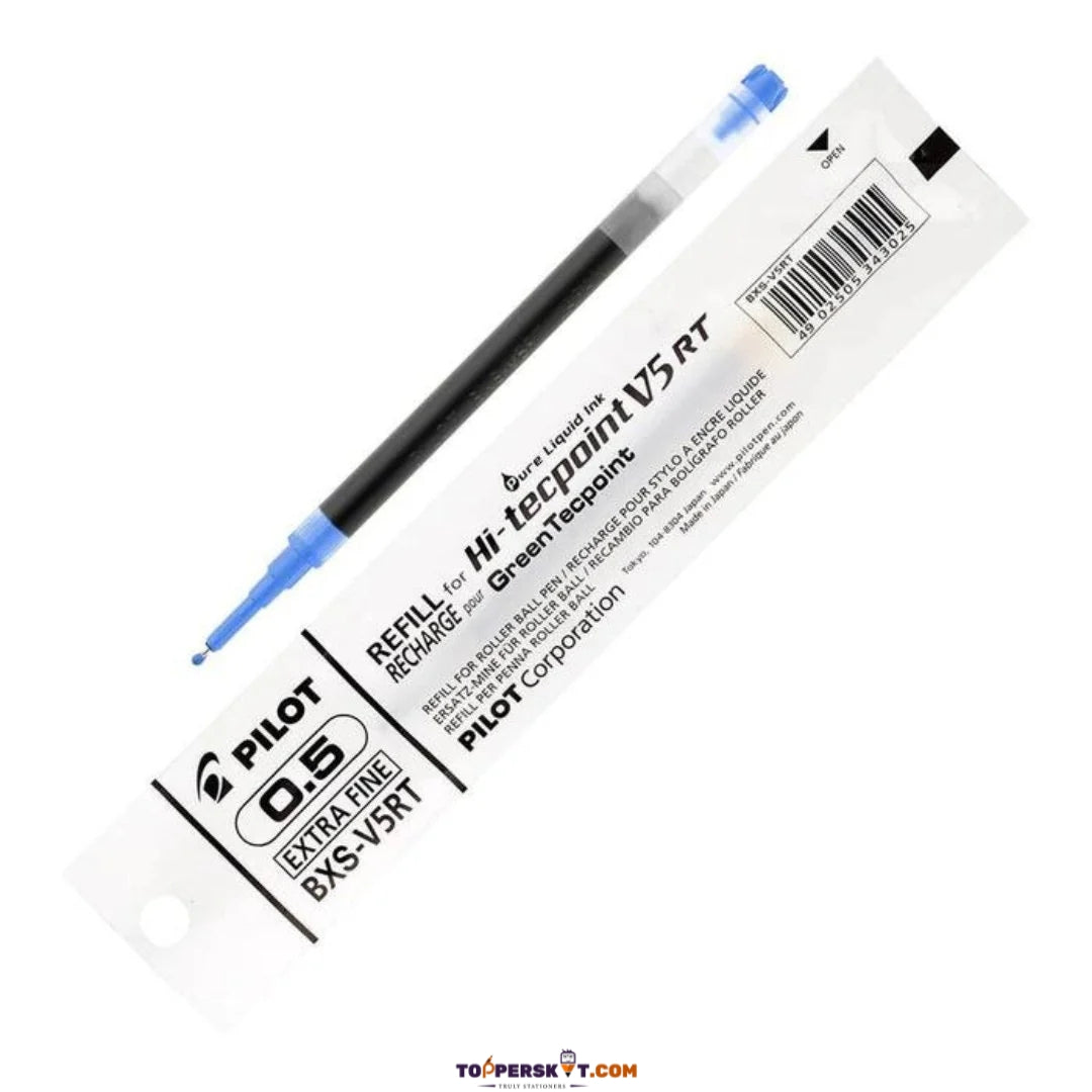 Pilot Hi-Tecpoint V5RT 0.5mm Roller Ball Pen Refill – Blue Ink (Pack of 1)