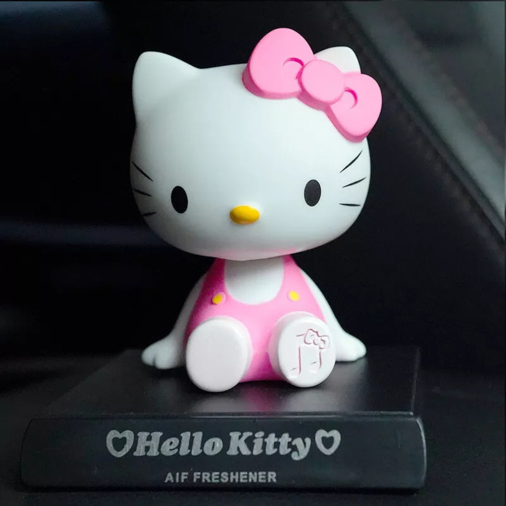 Cartoon Hello Kitty Bobble Head – Fun Car Dashboard & Desk Décor (Pack of 1)