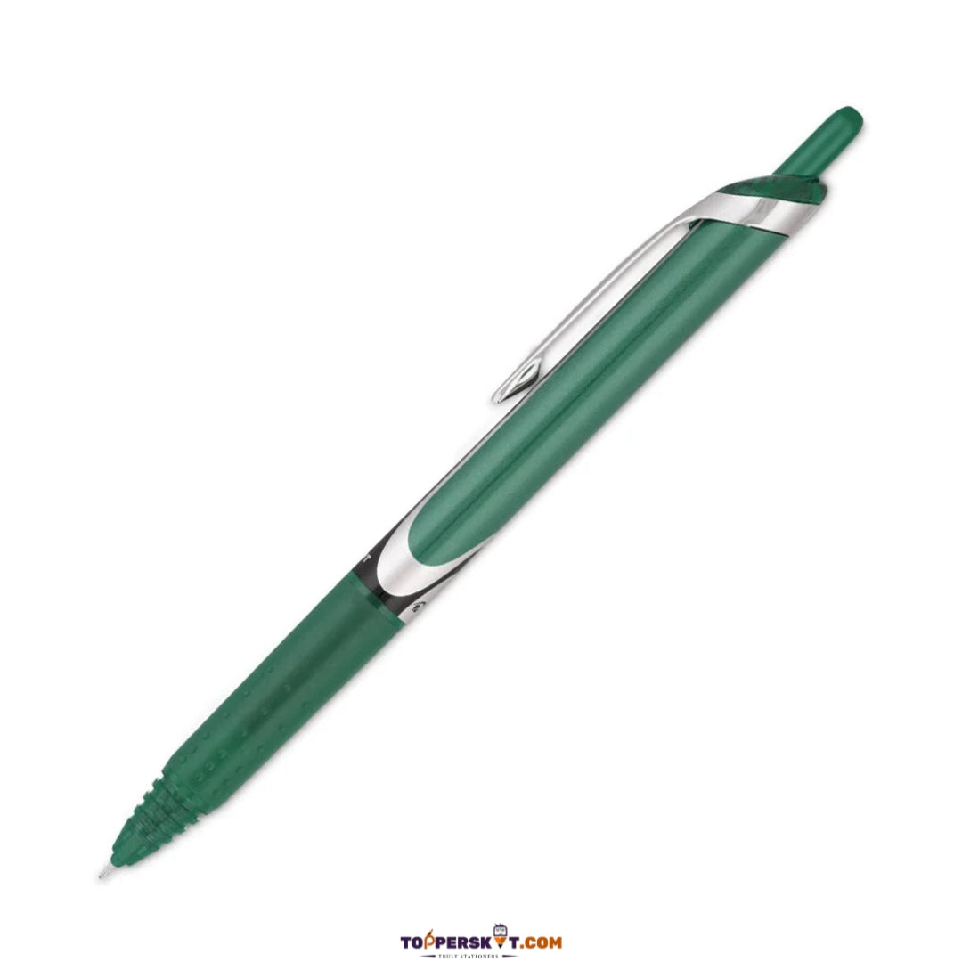 Pilot Hi-Tecpoint V5 RT Roller Ball Pen Green-0.5mm Extra Fine Tip (Pack of 1)