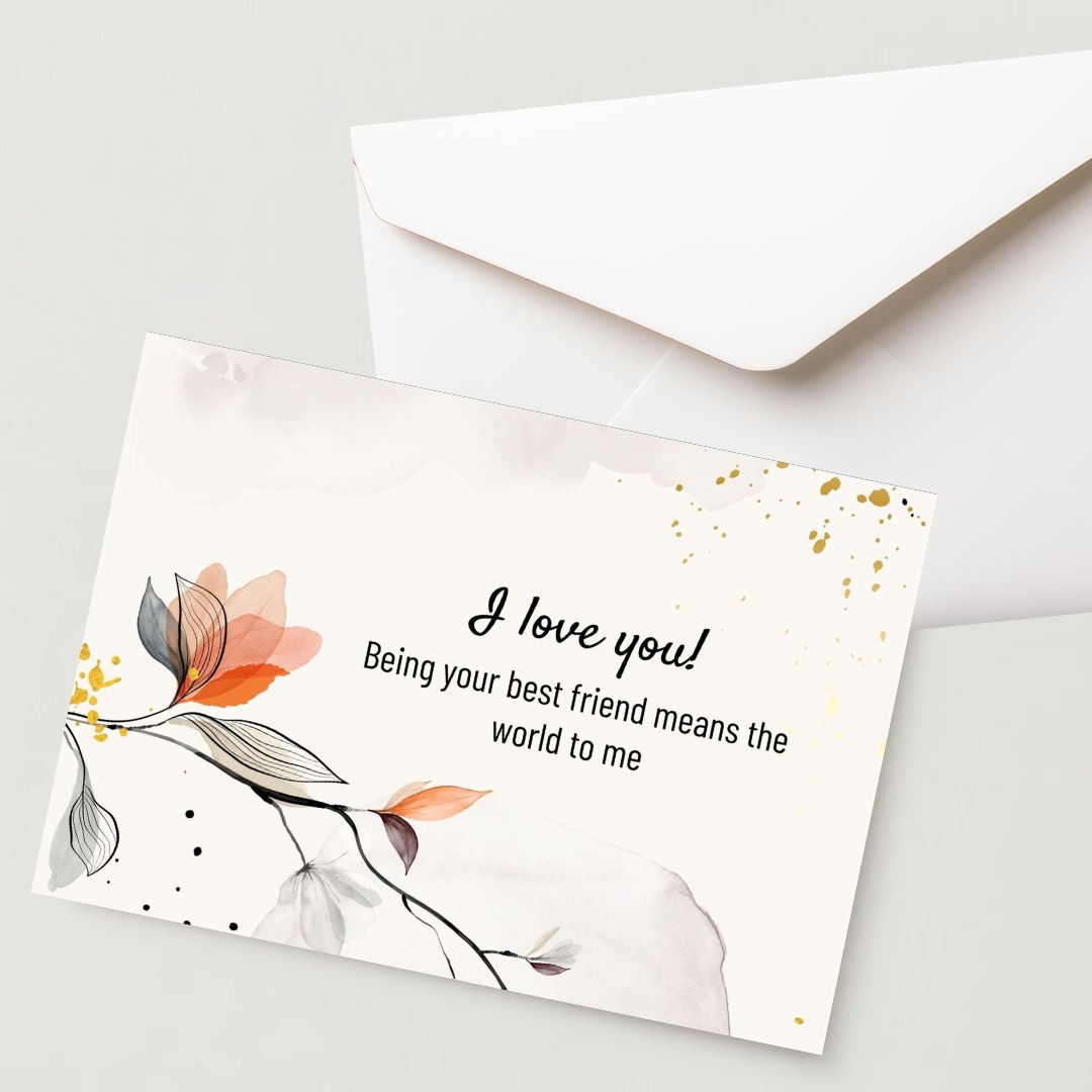 Premium Propose Card - 300 GSM Cold Pressed Paper (Pack of 1)