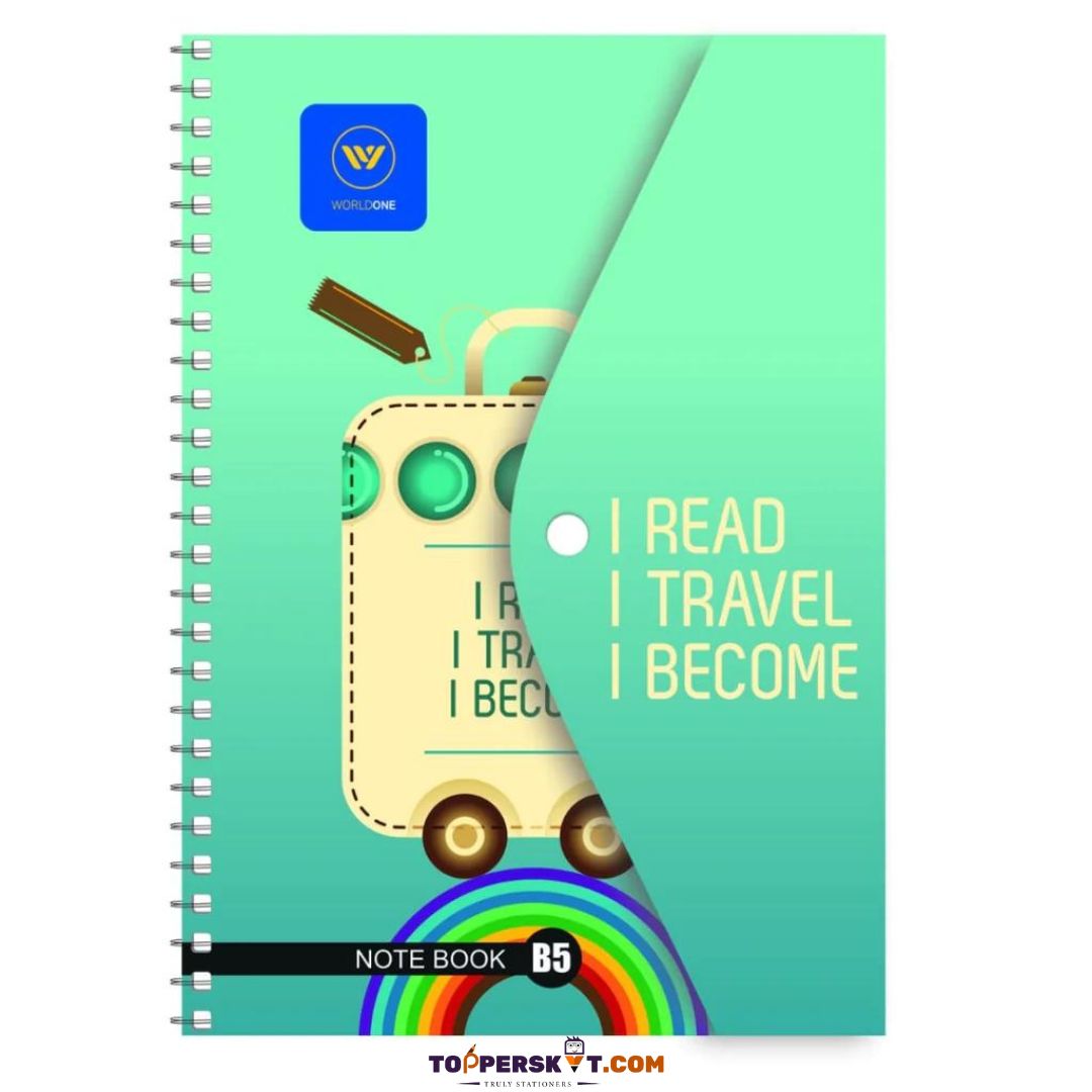 B5 Button Notebook - 200 Pages (Pack of 1)