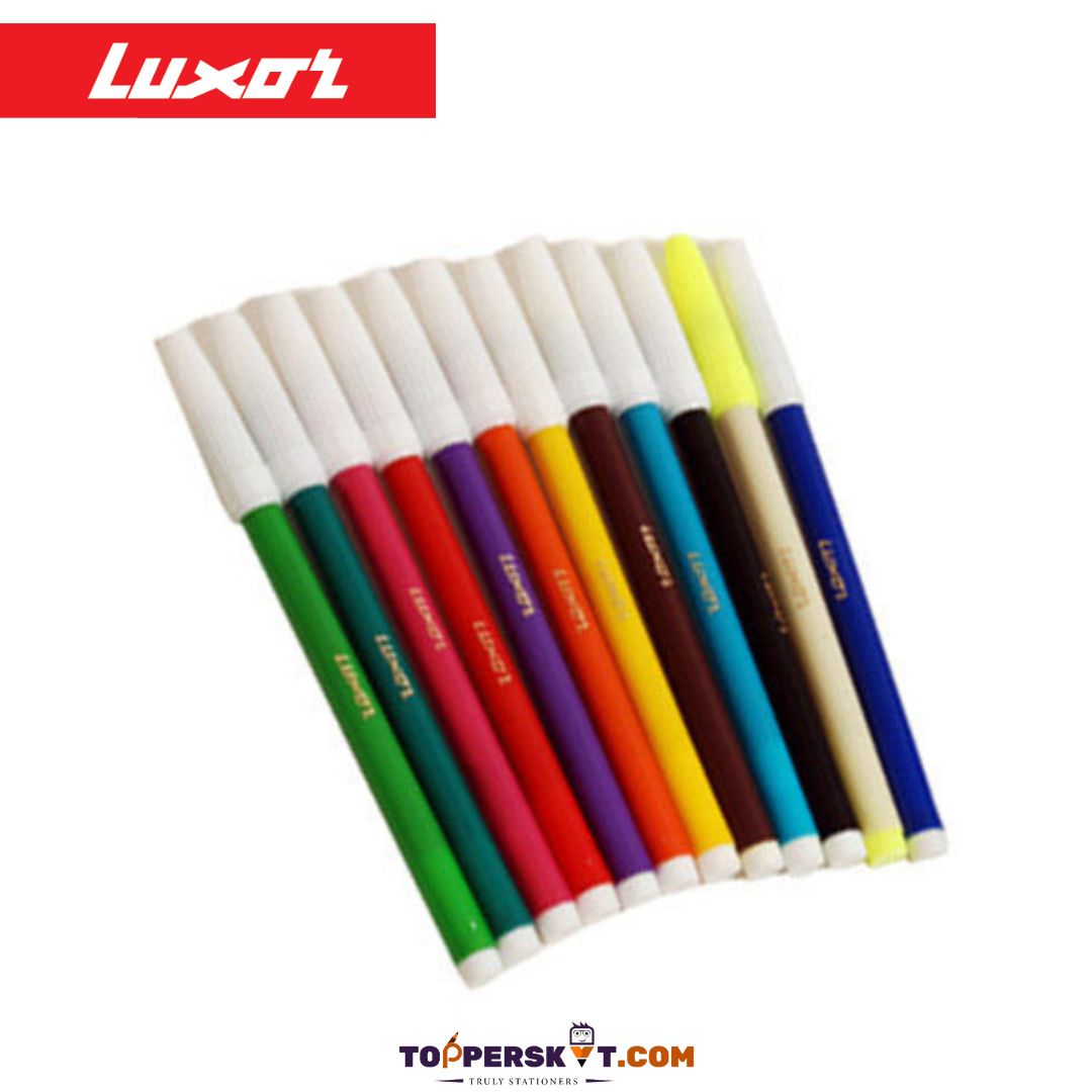 Luxor Sketch Pens - Multicolour ( Pack Of 12 ) - Topperskit LLP