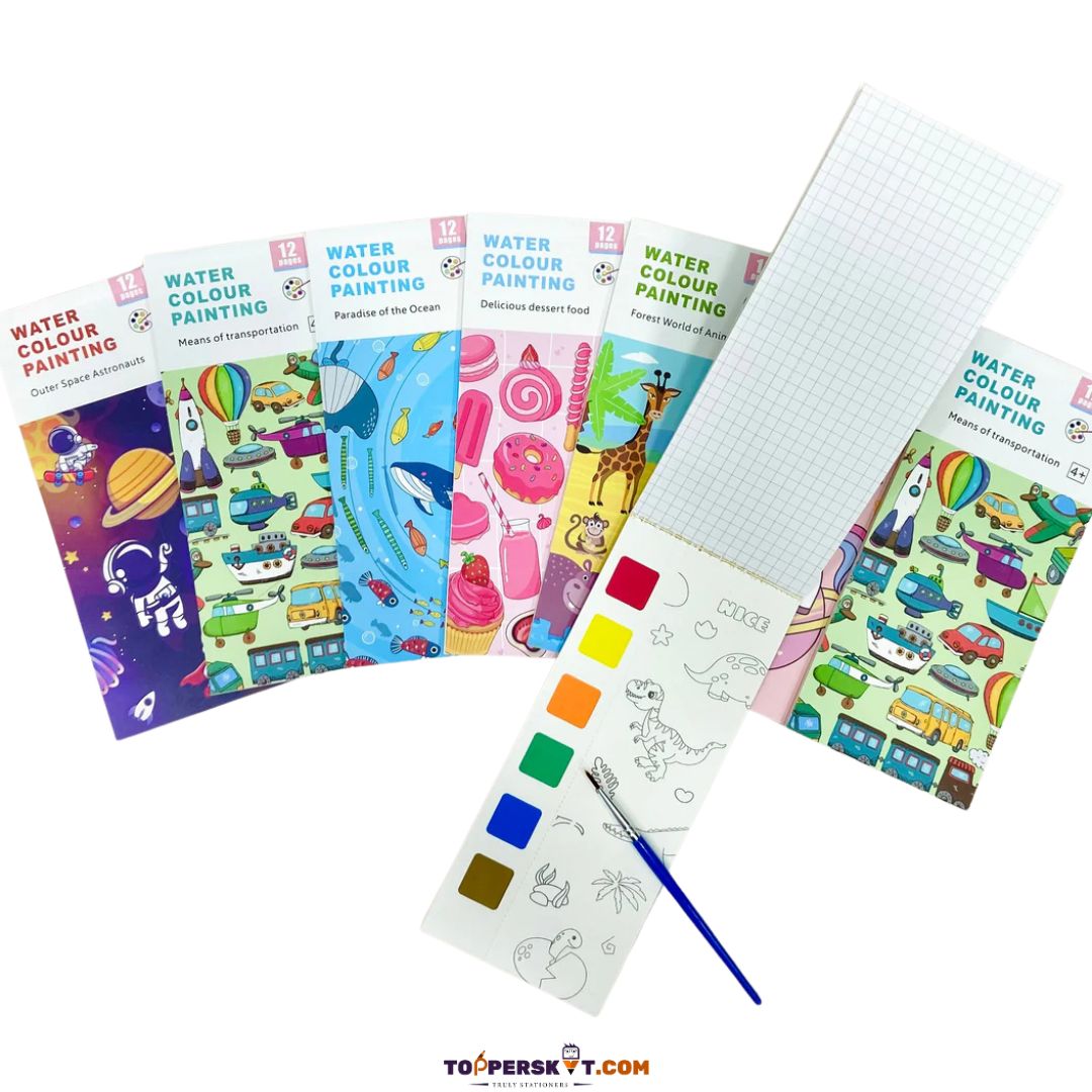 Water Colour Painting Pad - 12 Pages Enhance Baby's Creativity (Pack of 1)