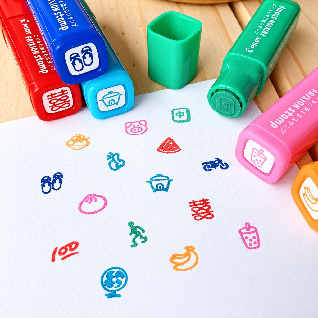 Pilot Frixion Stamps – Smiley Face Designs for Journals & Planners (Pack Of 1)