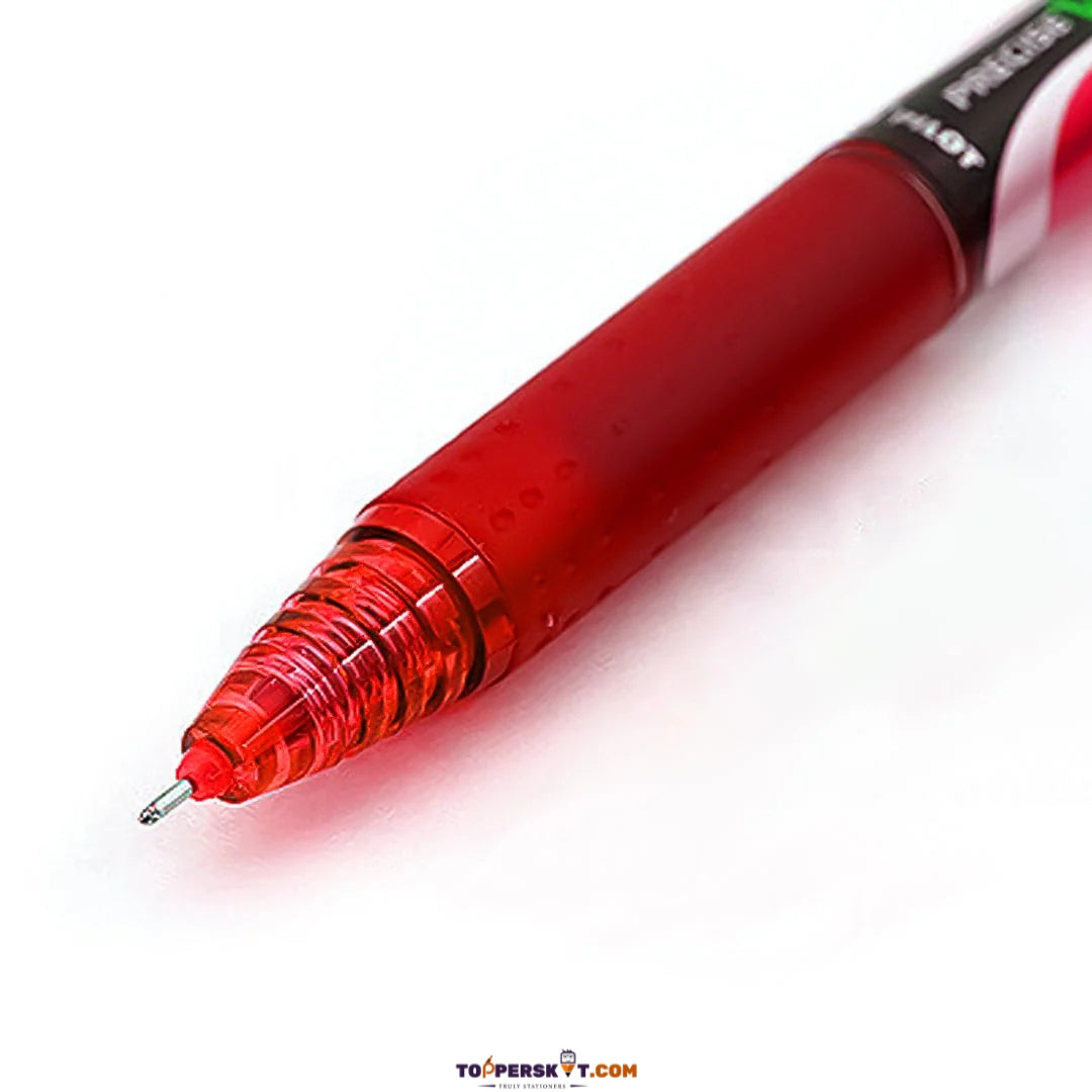 Pilot Hi-Tecpoint V5RT Retractable & Refillable Roller Ball Pen – 0.5mm Fine Red (Pack of 1)