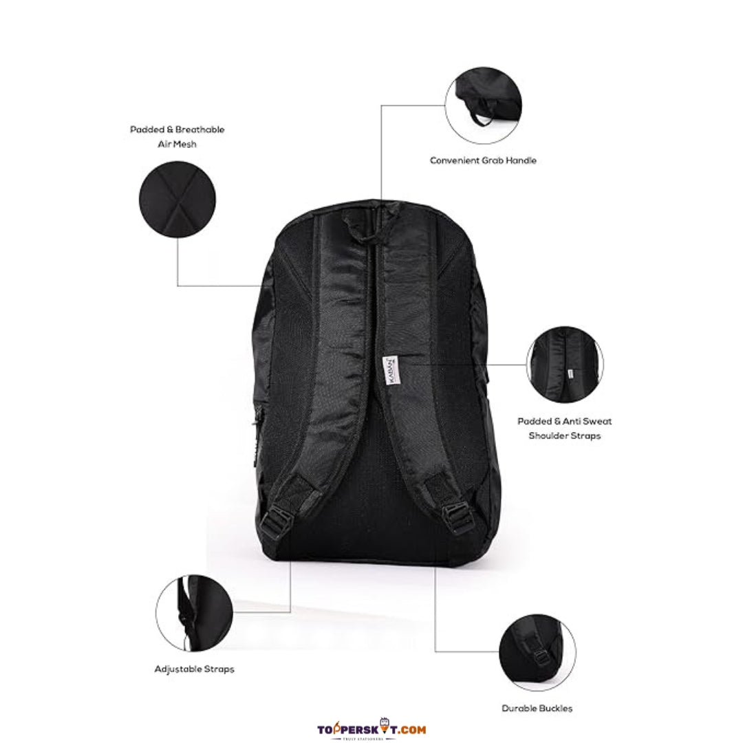 Kaban Escape Backpack – 22L Lightweight & Durable Travel Bag (Pack of 1)