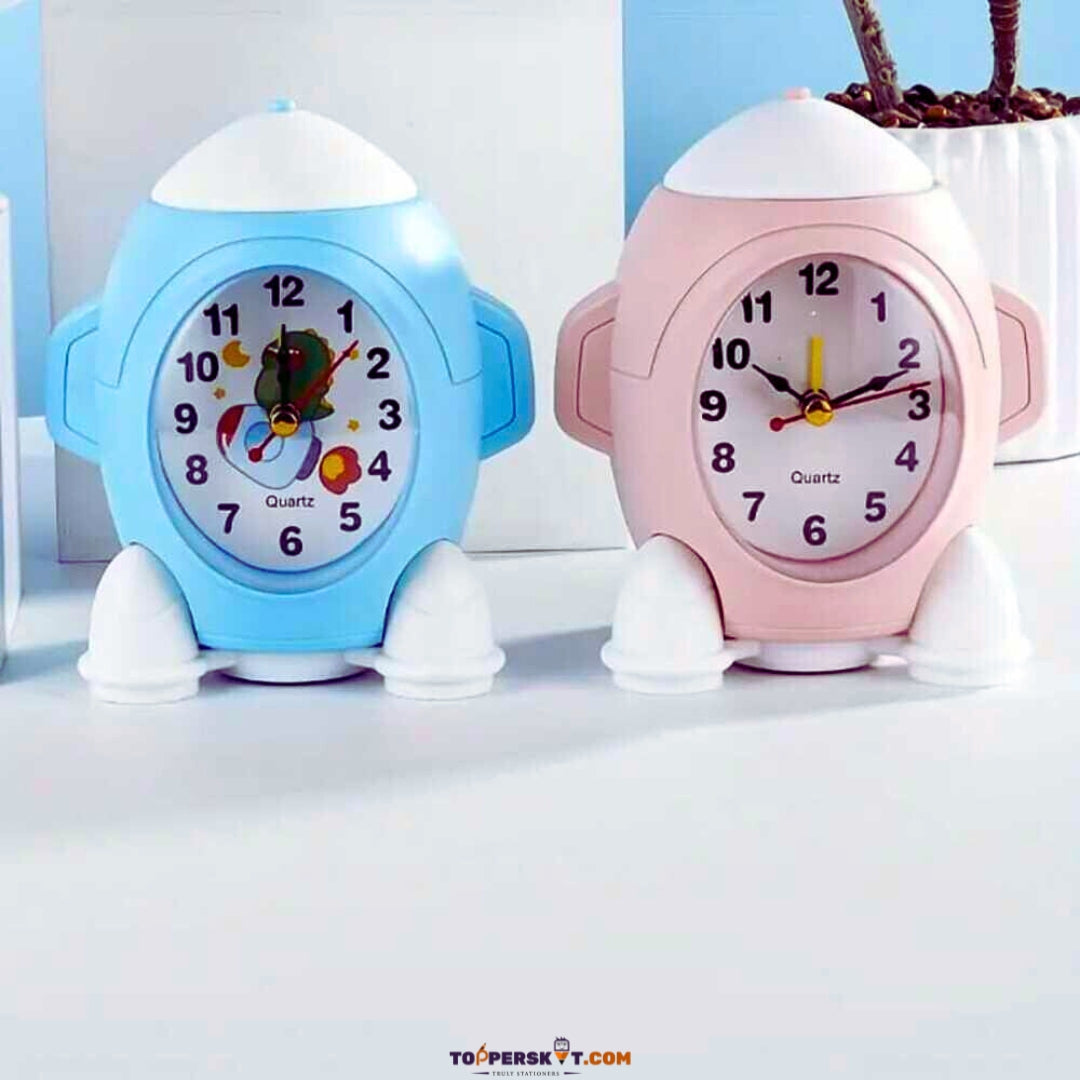 Rocket Alarm Clock-Unique Rocket-Shaped Table Clock with Alarm (Pack of 1)