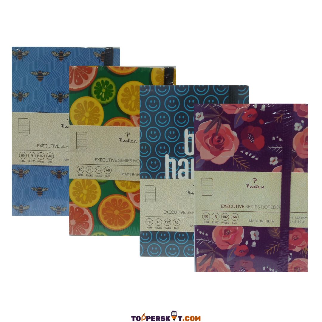 Pinaken Executive Series Notebook, A6 Size, 192 Pages-Ruled Dairy (Pack of 1)
