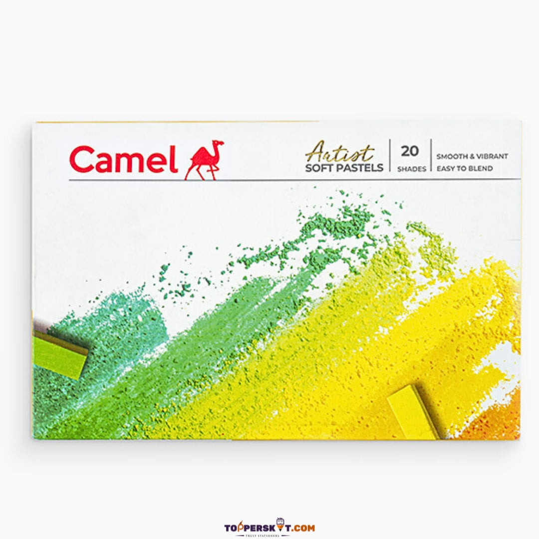 Camel Artist Soft Pastels –  Smooth Texture & Superior Blending (Pack of 20)