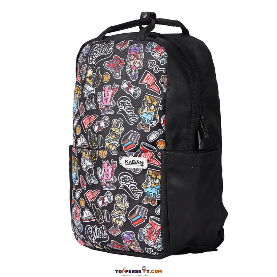 Kaban Stickerbomb Backpack – 22L Water-Resistant Laptop Bag (Pack of 1)