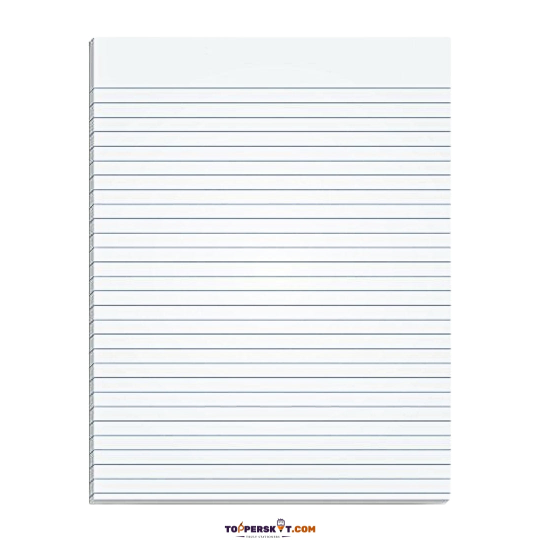 A4 Size One Side Ruled Sheets – 65 GSM Paper (Pack of 80)