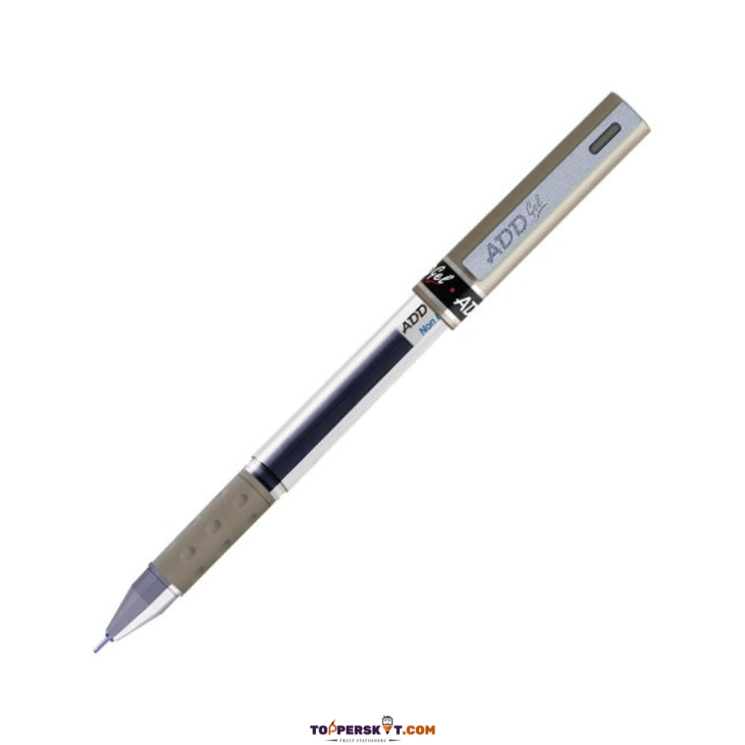 ADD GEL Achiever Non-Dry Gel Pen- Black (Pack of 1)