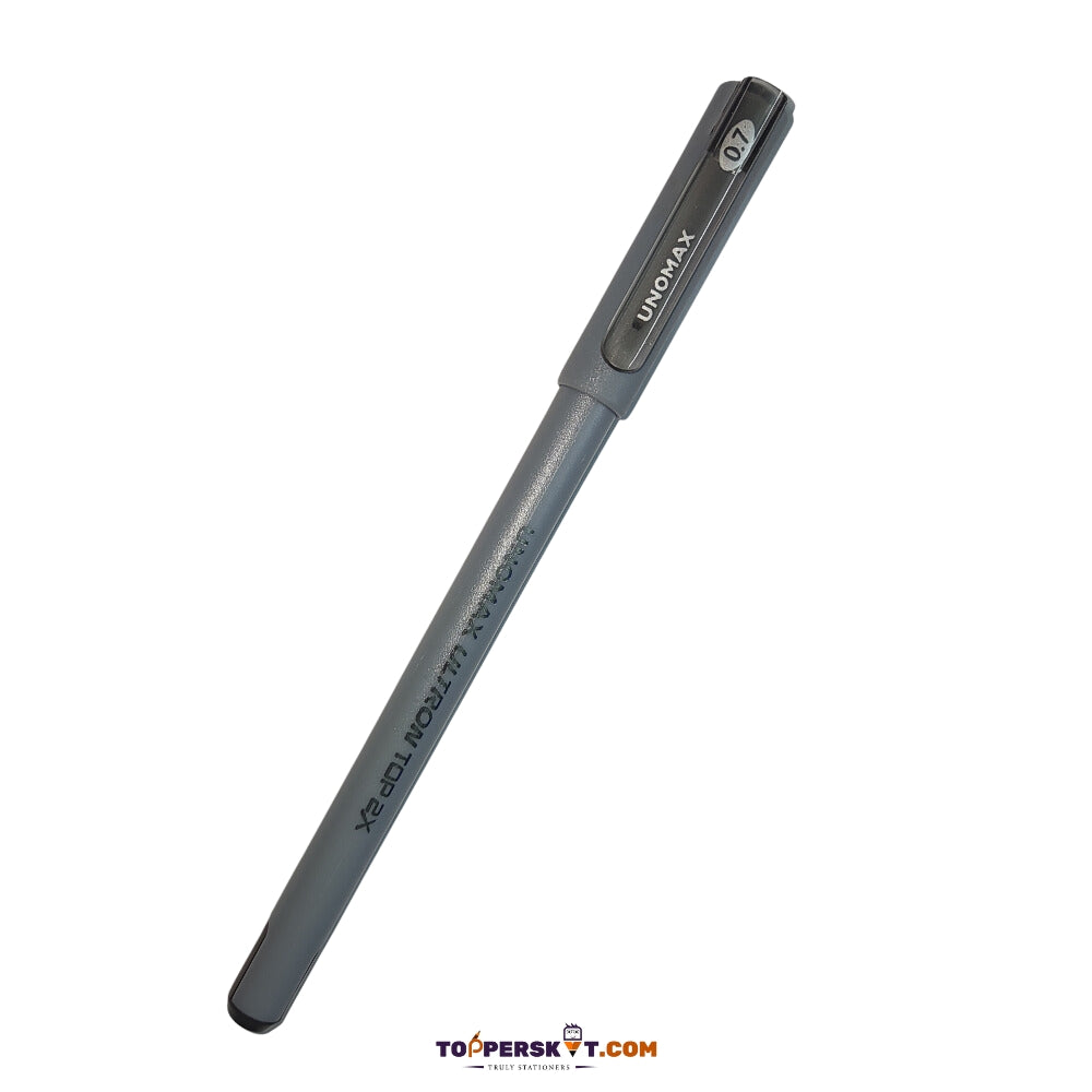 Unomax Ultron Top 2X 0.7mm Tip Ball Pen - Black Ink (Pack of 1)