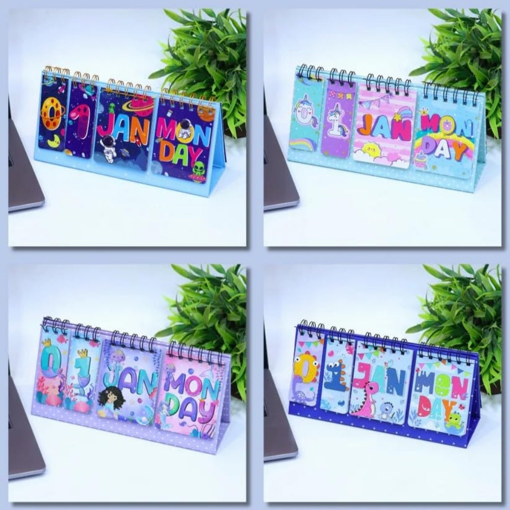 Dino Desk Calendar – High-Quality Pages With Hard Cardboard (Pack of 1)