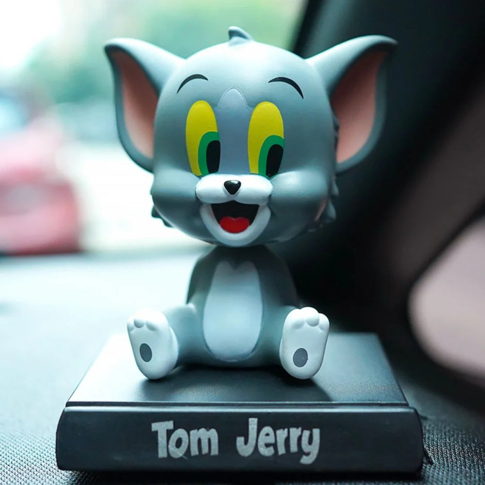 Cartoon Tom and Jerry Bobble Head – Fun Car Dashboard & Desk Décor (Pack of 1)