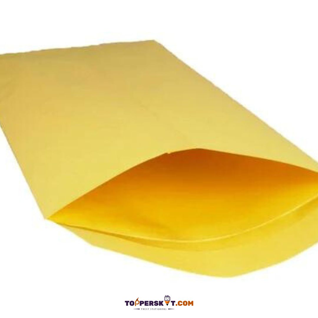 (5 Pcs.) A4 Size Yellow Laminated Envelope