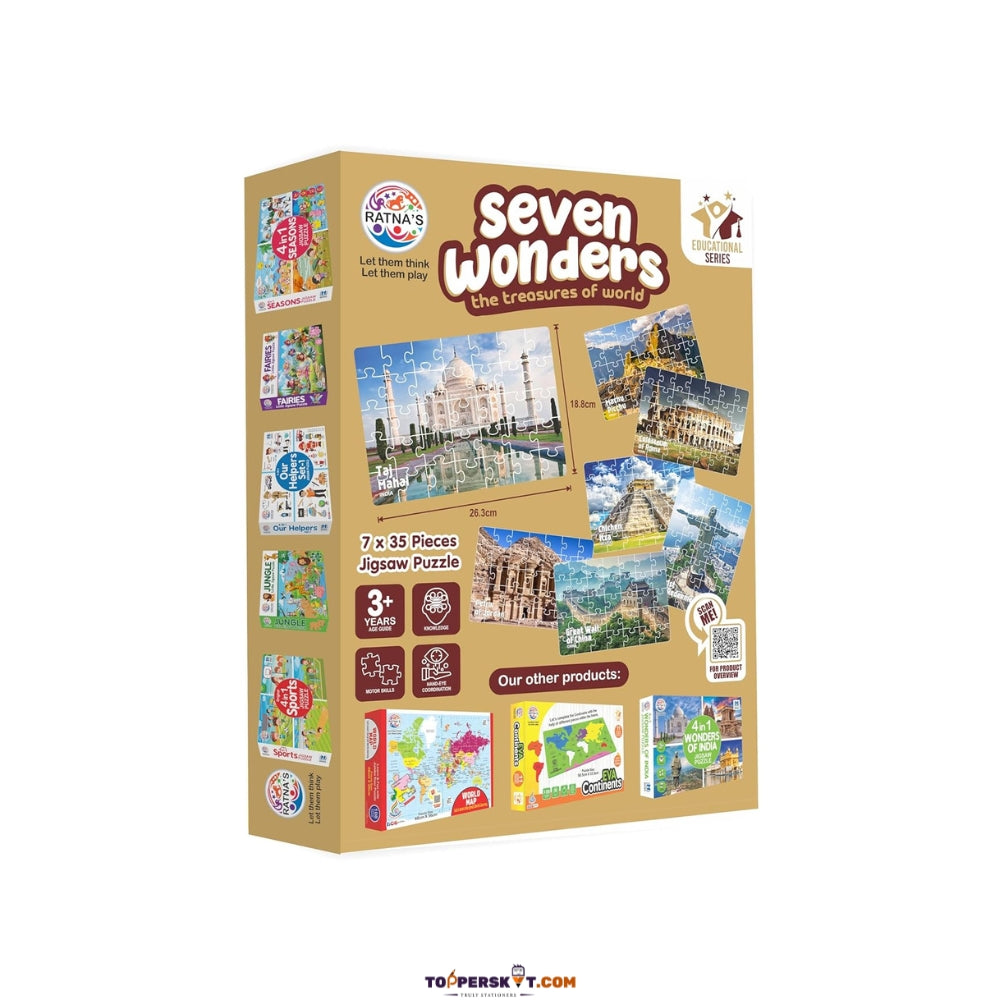 Seven Wonders The Treasures of the World Jigsaw Puzzle (Pack of 1)