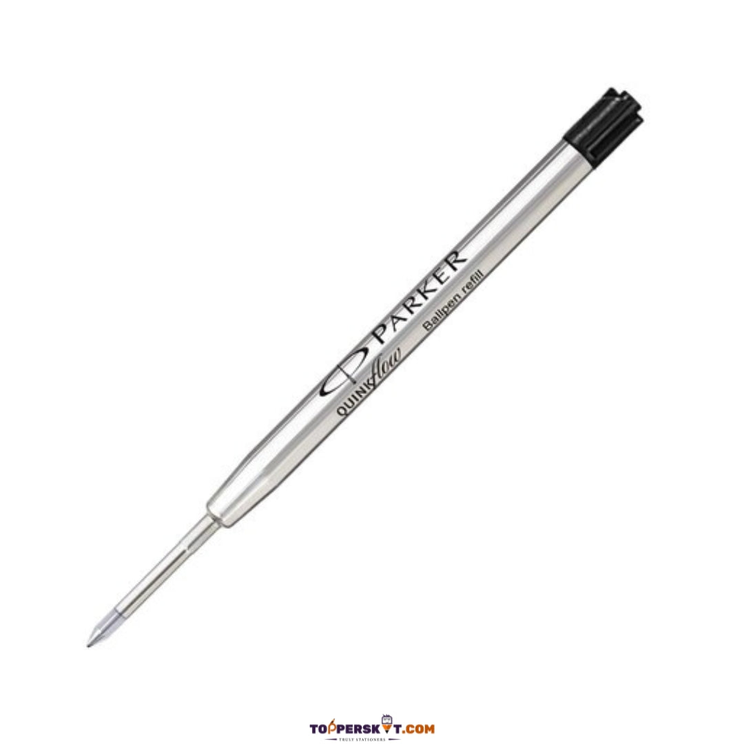 Parker Quink Flow Ball Pen Refill – Black Ink Smooth Writing (Pack of 1)