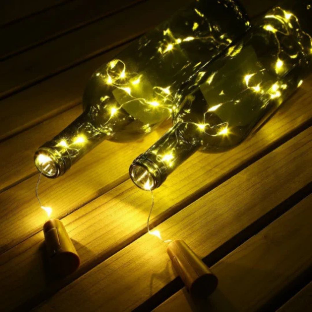Golden Fairy Decoration Lights Battery Powered-180 CM Wire (Pack of 1 )