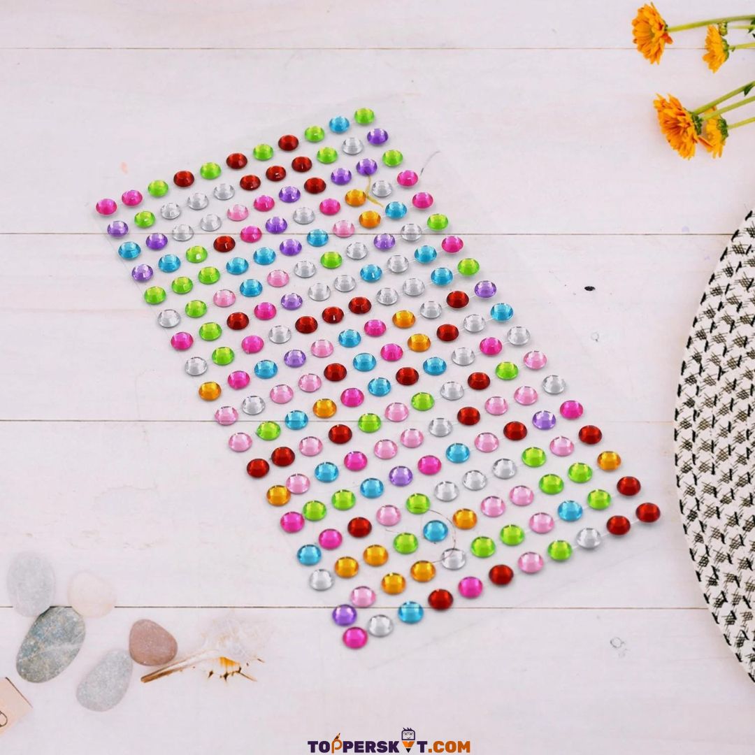 Multicolor Stone Sticker (Pack of 1)
