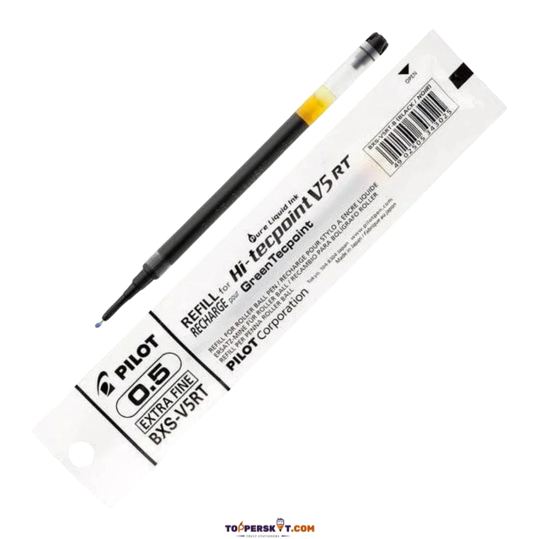 Pilot Hi-Tecpoint V5RT 0.5mm Roller Ball Pen Refill – Black Ink (Pack of 1)
