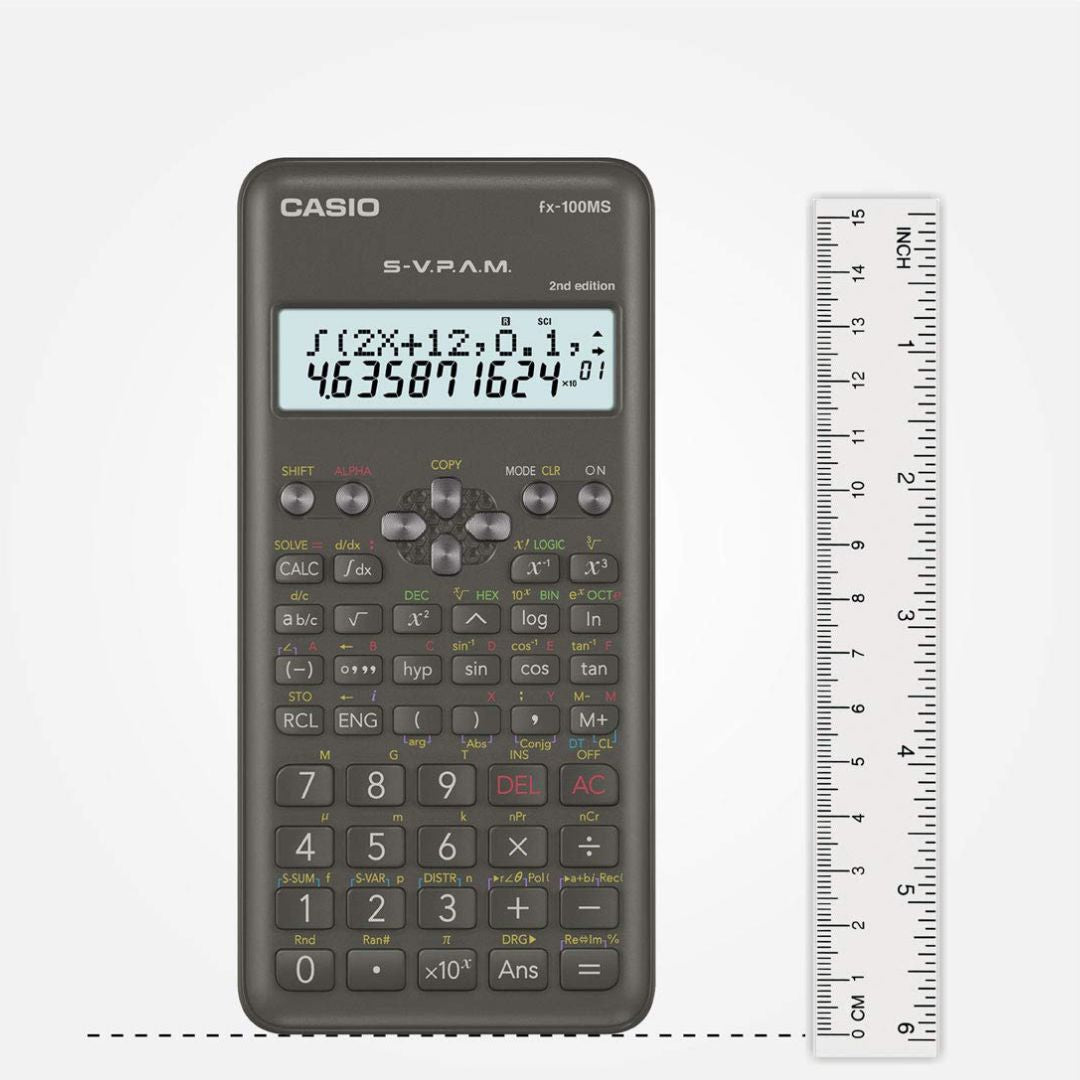Casio FX100MS Scientific Calculator - Advanced Functions, Portable Precision ( Pack of 1 ) - Topperskit LLP