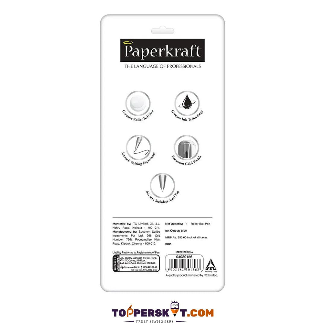 PaperKraft Mozart Roller Ball Pen - Elegance in Writing ( Pack of 1 ) - Topperskit LLP