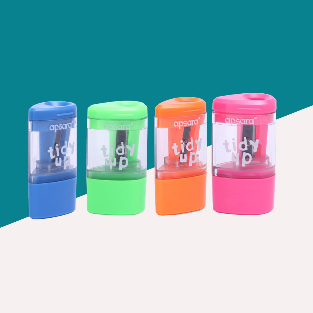 Apsara Tidy Sharpener With Eraser Combo Pack Of