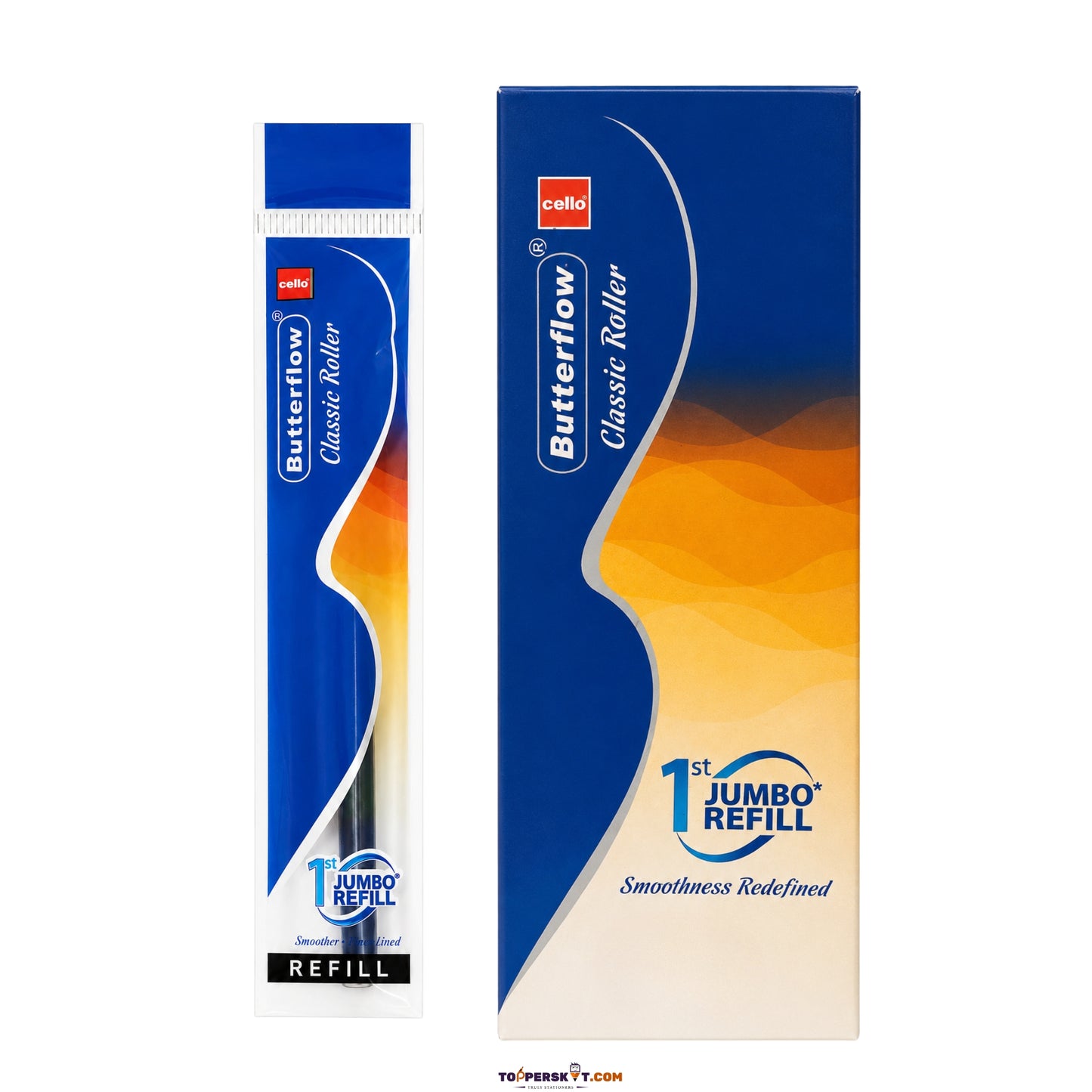 (5 Pcs.) Butterflow Classic Roller 1st Jumbo Refills - Blue