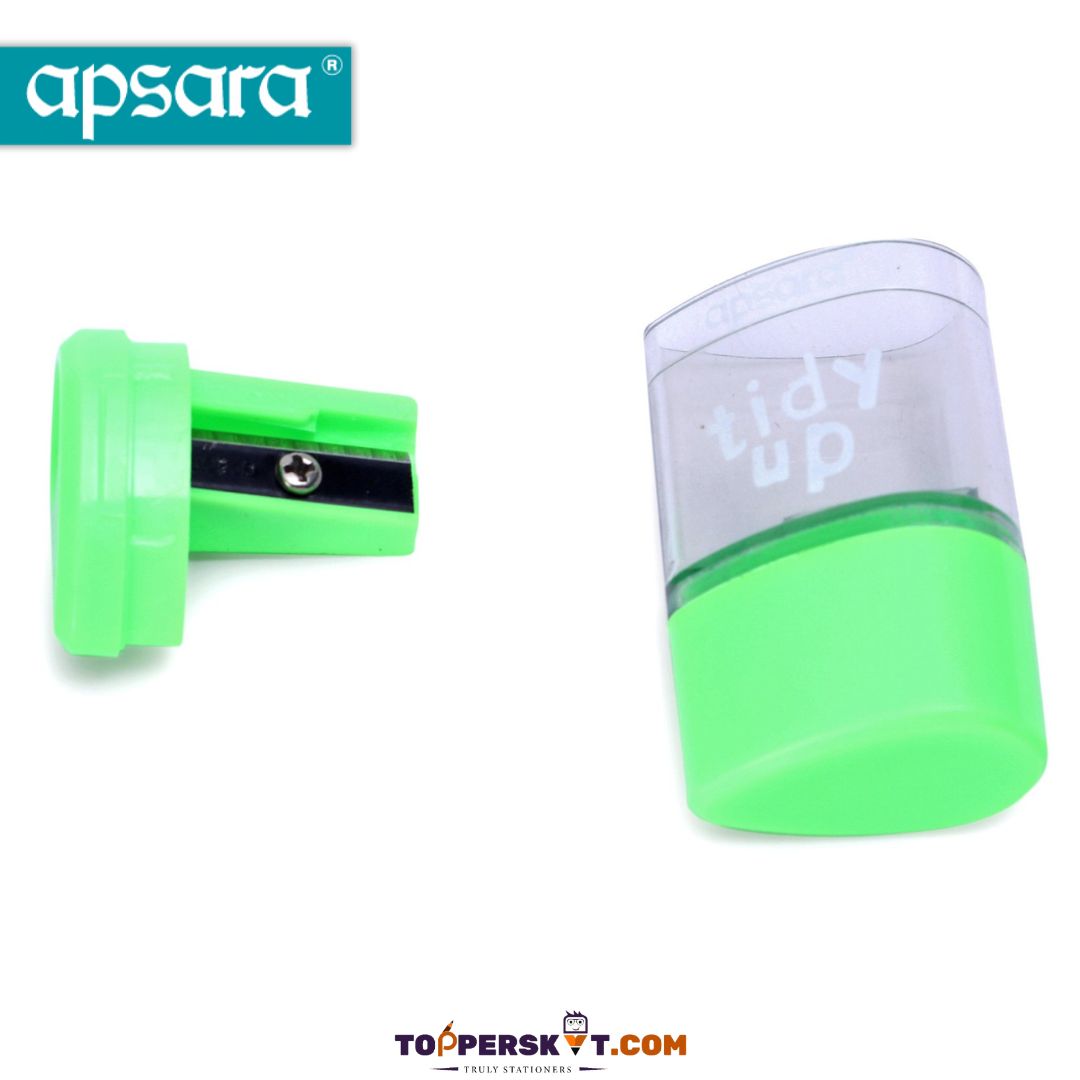 Apsara Tidy Sharpener With Eraser Combo: Efficient Precision ( Pack Of 1 ) - Topperskit LLP