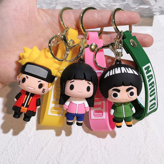 Whimsical 3D Rubber Silicon Cartoon Keyrings ( Pack of 1 )