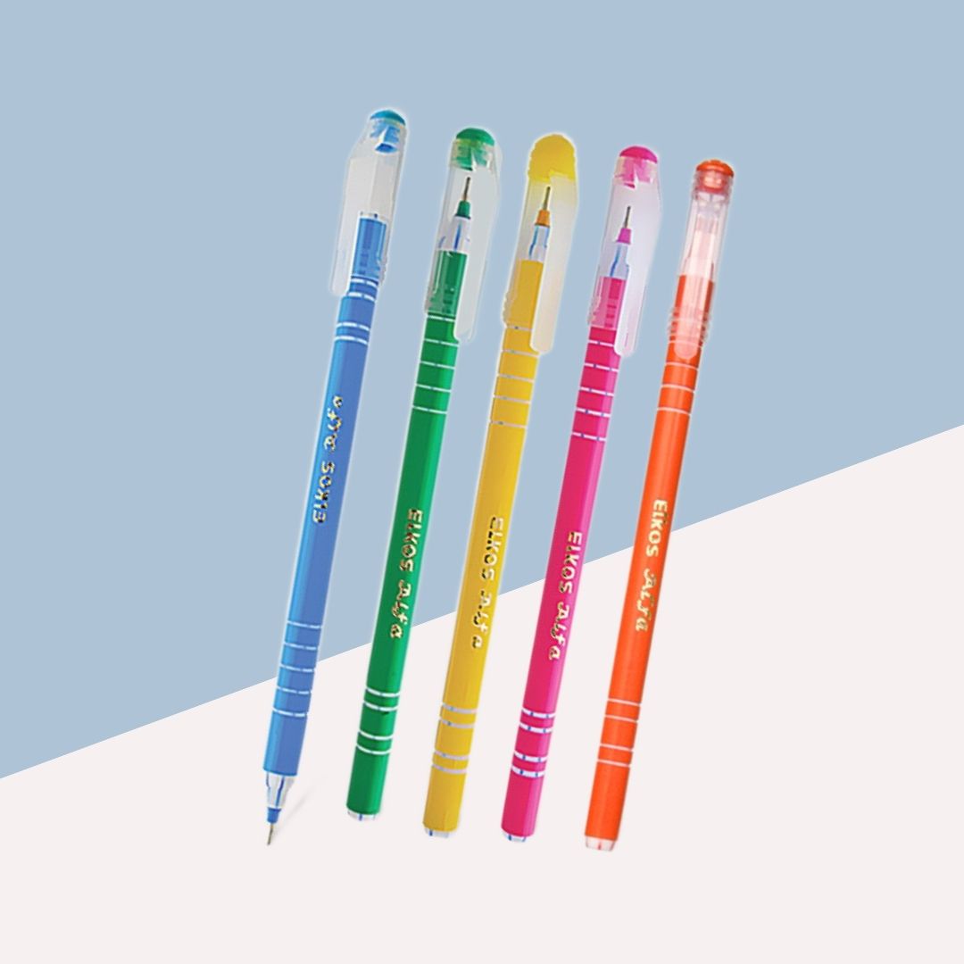 Elkos Alfa Df Ball Pen – Blue : Elegance Redefined ( Pack of 5 ) - Topperskit LLP
