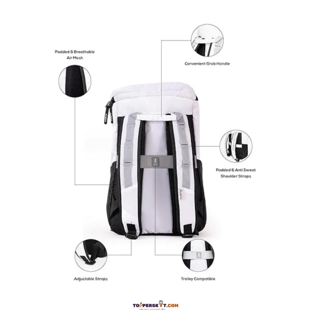 Kaban White Glacier Backpack – 25L Durable & Stylish Travel Companion (Pack of 1)