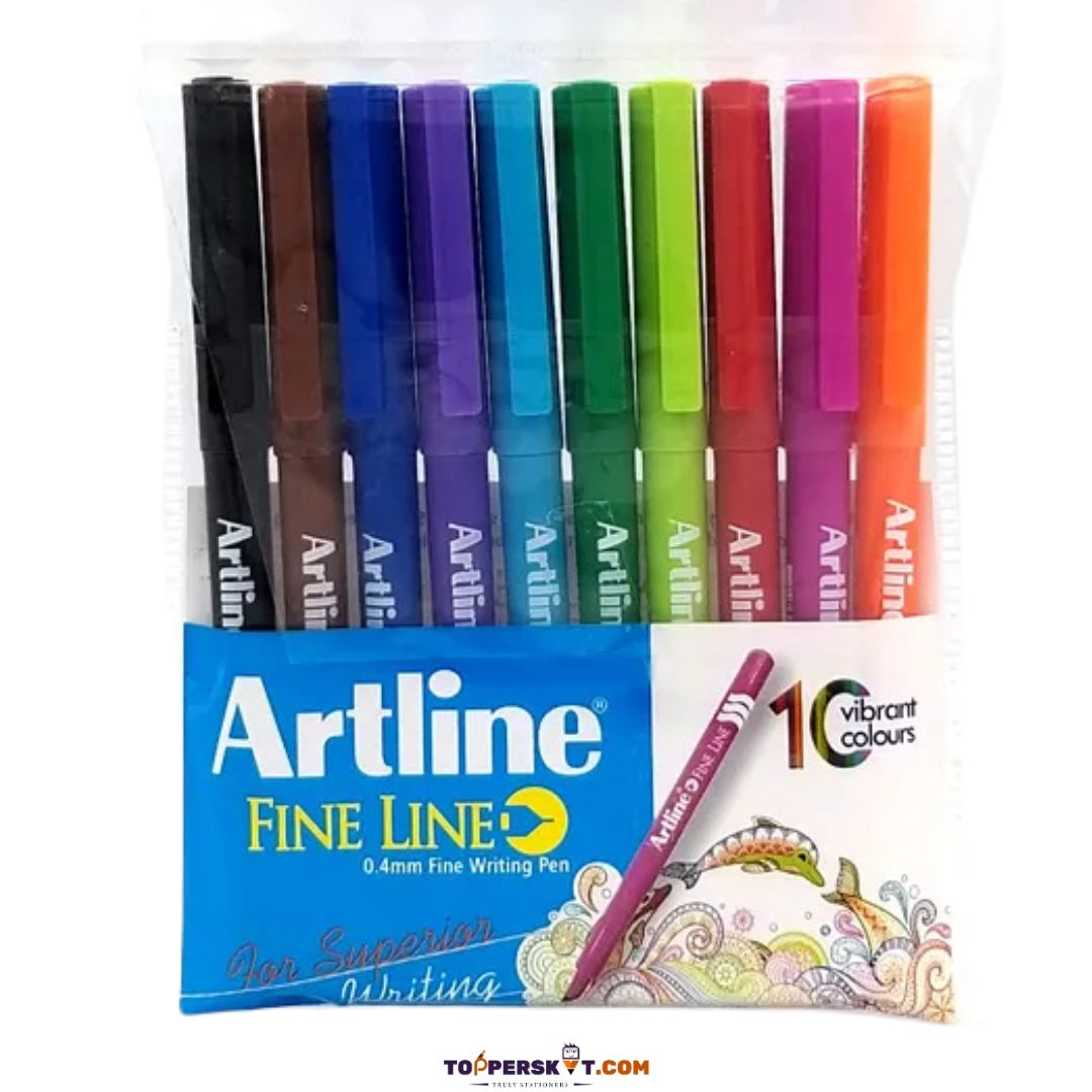 Artline Fine Line 0.4mm Writing Pen (Set of 10)