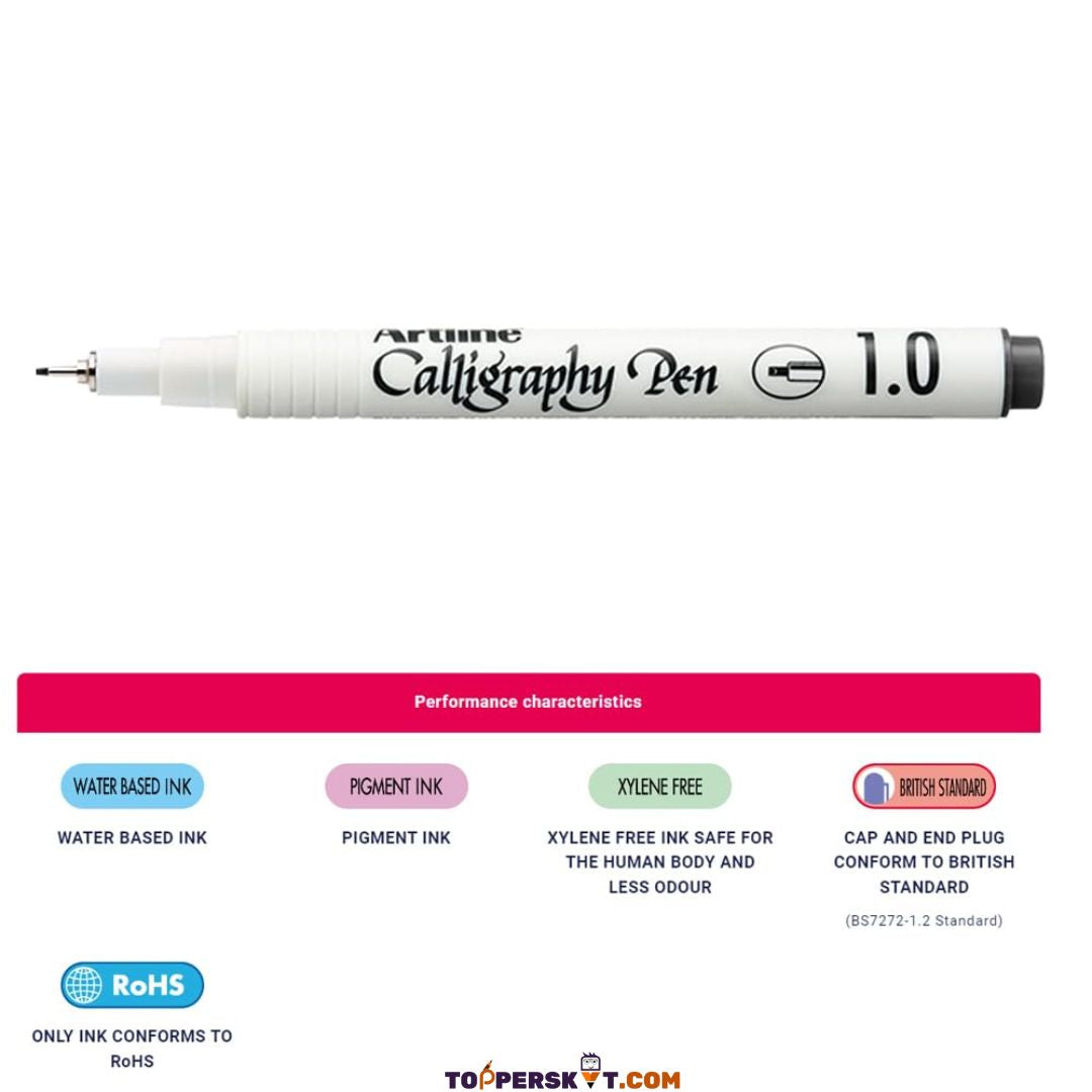 Artline Calligraphy Pen 1.0 - Black (Pack of 1)