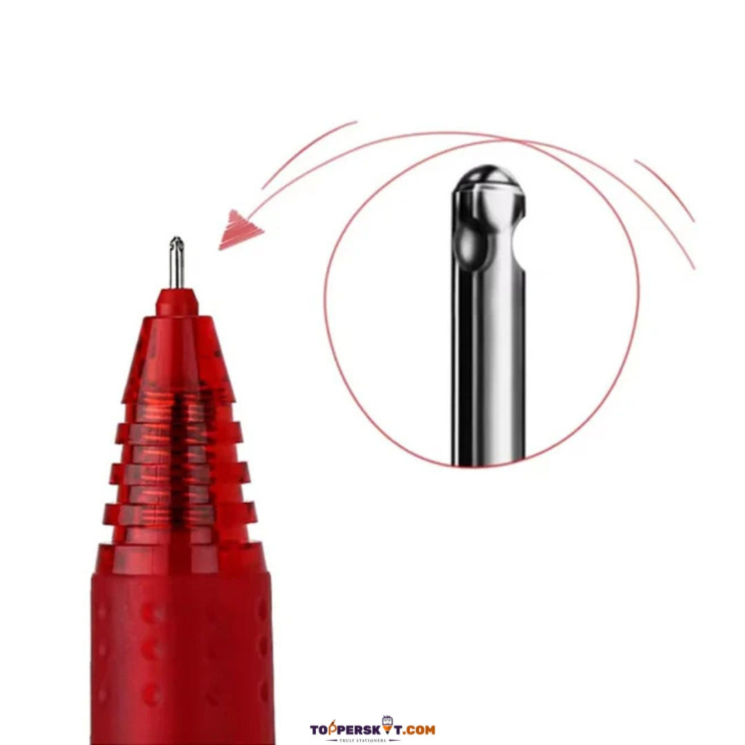 Pilot Hi-Tecpoint V10 RT Roller Ball Pen – 1.0mm Medium Tip Red Ink (Pack of 1)