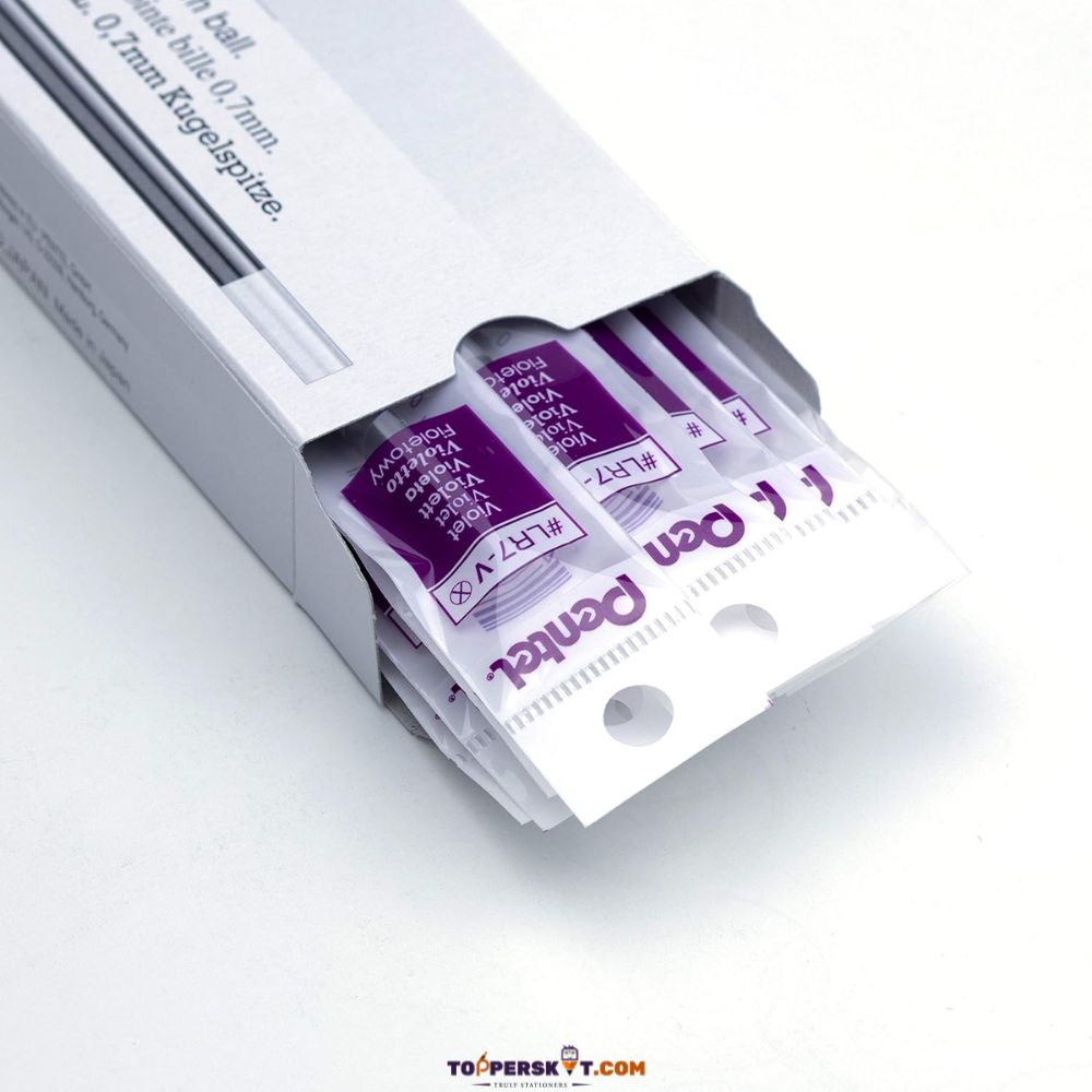 (5 Pcs. ) Pentel Energel 0.7 mm Gel Pen Refill – Violet