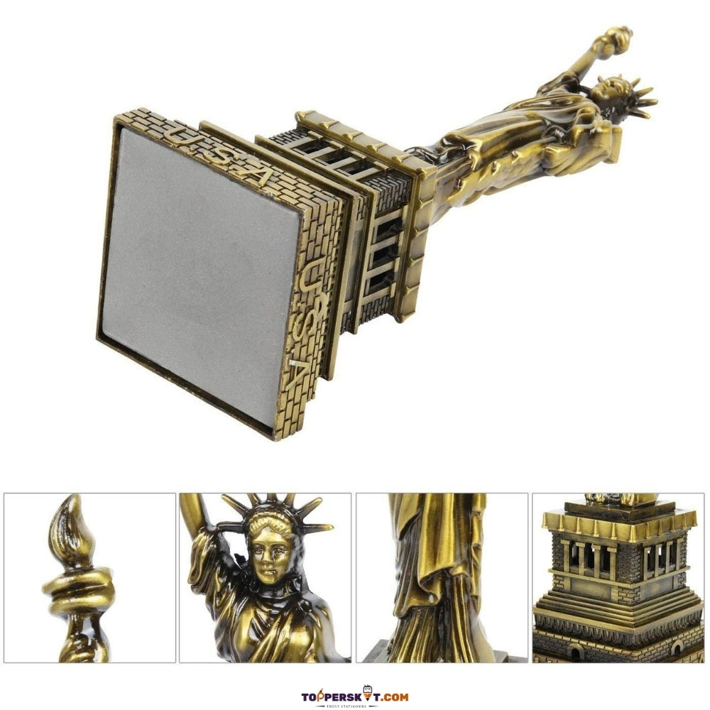 World Famous Metal Statue of Liberty – USA Showpiece (Pack of 1)