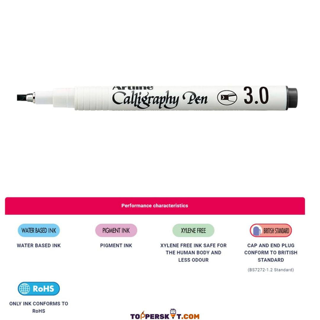 Artline Calligraphy Pen 3.0 - Black (Pack of 1)